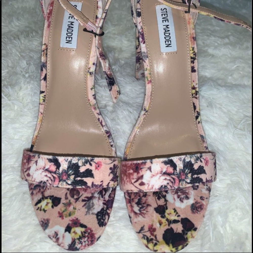 Steve Madden floral heels